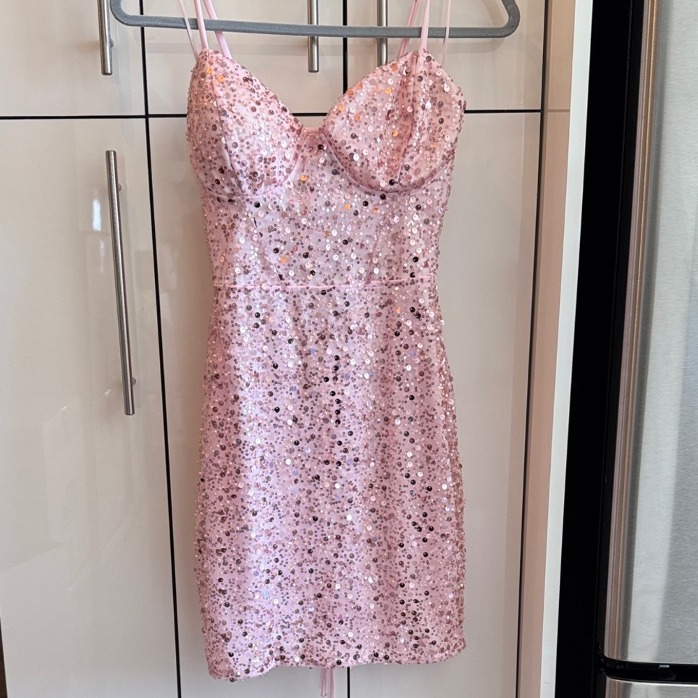 Windsor Pink Sequin Dress
